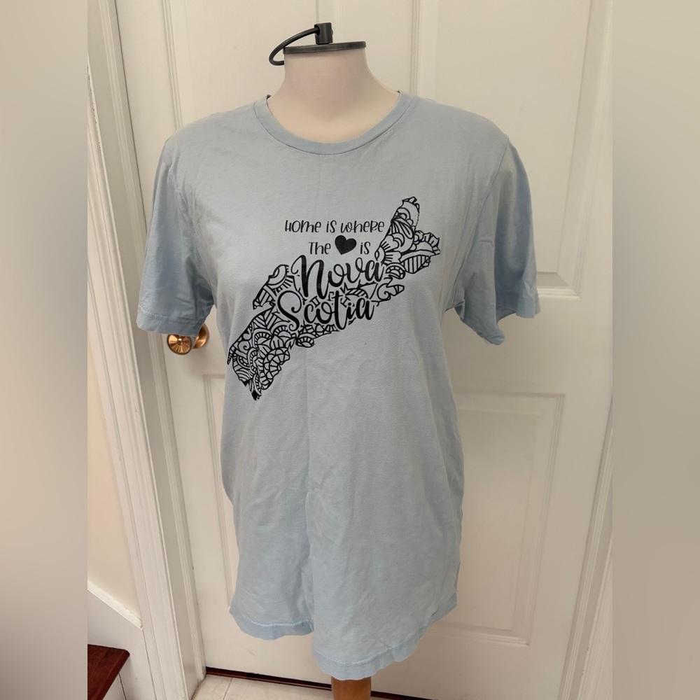 Light Blue Graphic T-Shirt “Nova Scotia “